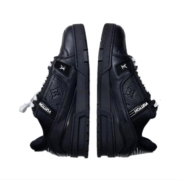 Louis Vuitton Black Sneakers Women's US Size 5 / Kids Youth Size 3Y - Picture 3 of 7